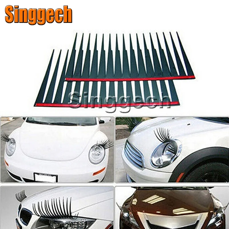 1 пара автомобильных ресниц наклеек фары для Polo Volkswagen VW Passat B5 B6 CC GOLF 4 5 6 7 Jetta Bora Skoda