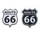 Вышитые буквы-нашивки Route 66, пришитые железные черные белые эмблемы, вышитые нашивки для сумки, джинсов, шляпы, футболки сделай сам