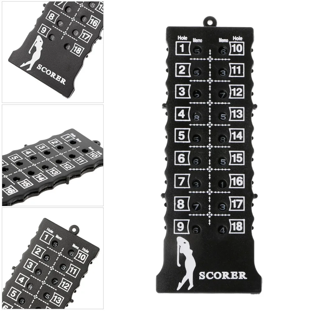 Новый 18 Отверстие Гольф ход удар Учетные карточки счетчик оценка индикатор с