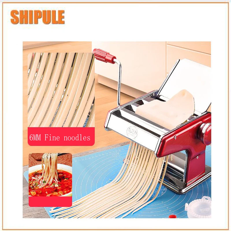 

Manual Noodle Press Machine Household Multifunctional Dumplings Wonton Skin Rolling Machine with Hand Crank