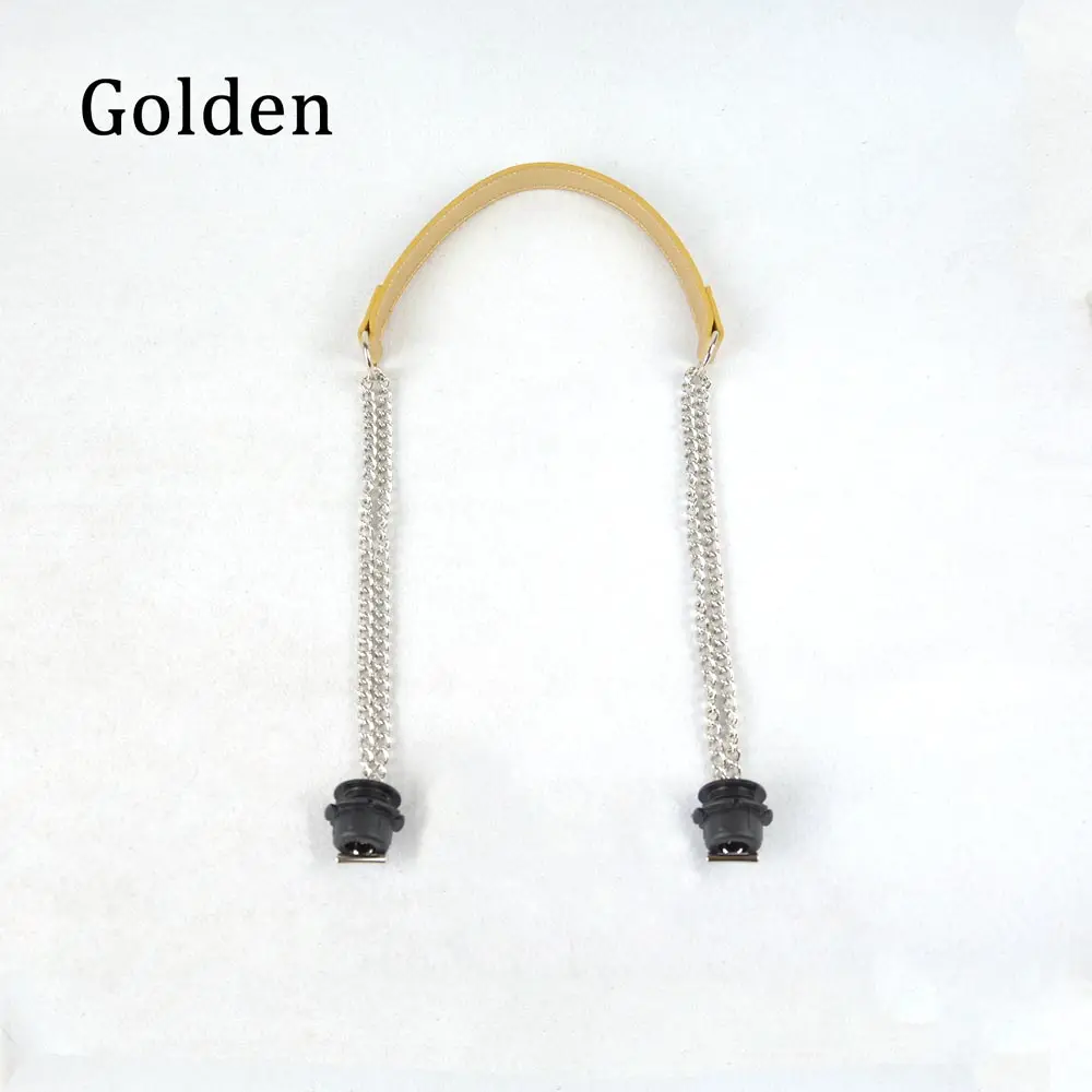 Golden Новинка, 1 штука, Obag, серебряная, длинная, двойная цепь, OT T OBag, ручки для Obag, EVA O, сумка, женская сумка, сумка через плечо - Цвет: Golden