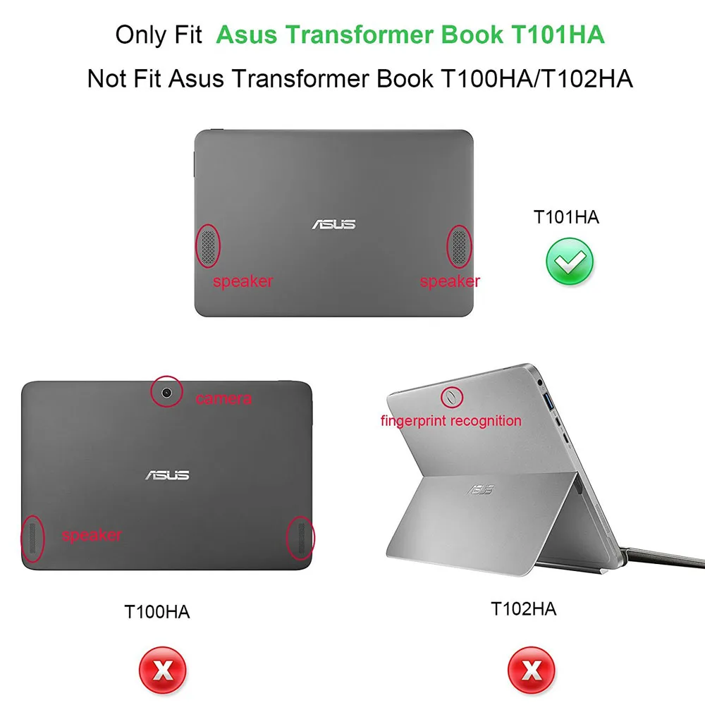 Кожаный чехол для ASUS Transformer BOOK T101HA с клавиатурой Tablet Laptop|case for keyboard|keyboard caseasus transformer