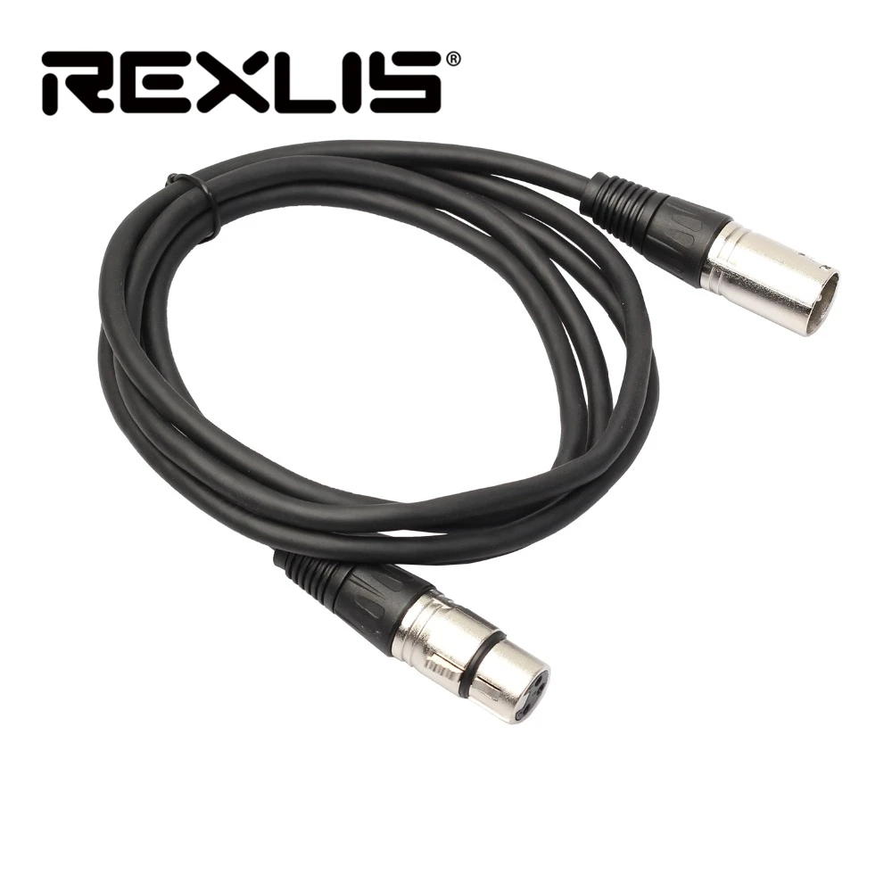 REXLIS 3 контактный XLR мужчин и женщин микрофонный кабель удлинитель аудио