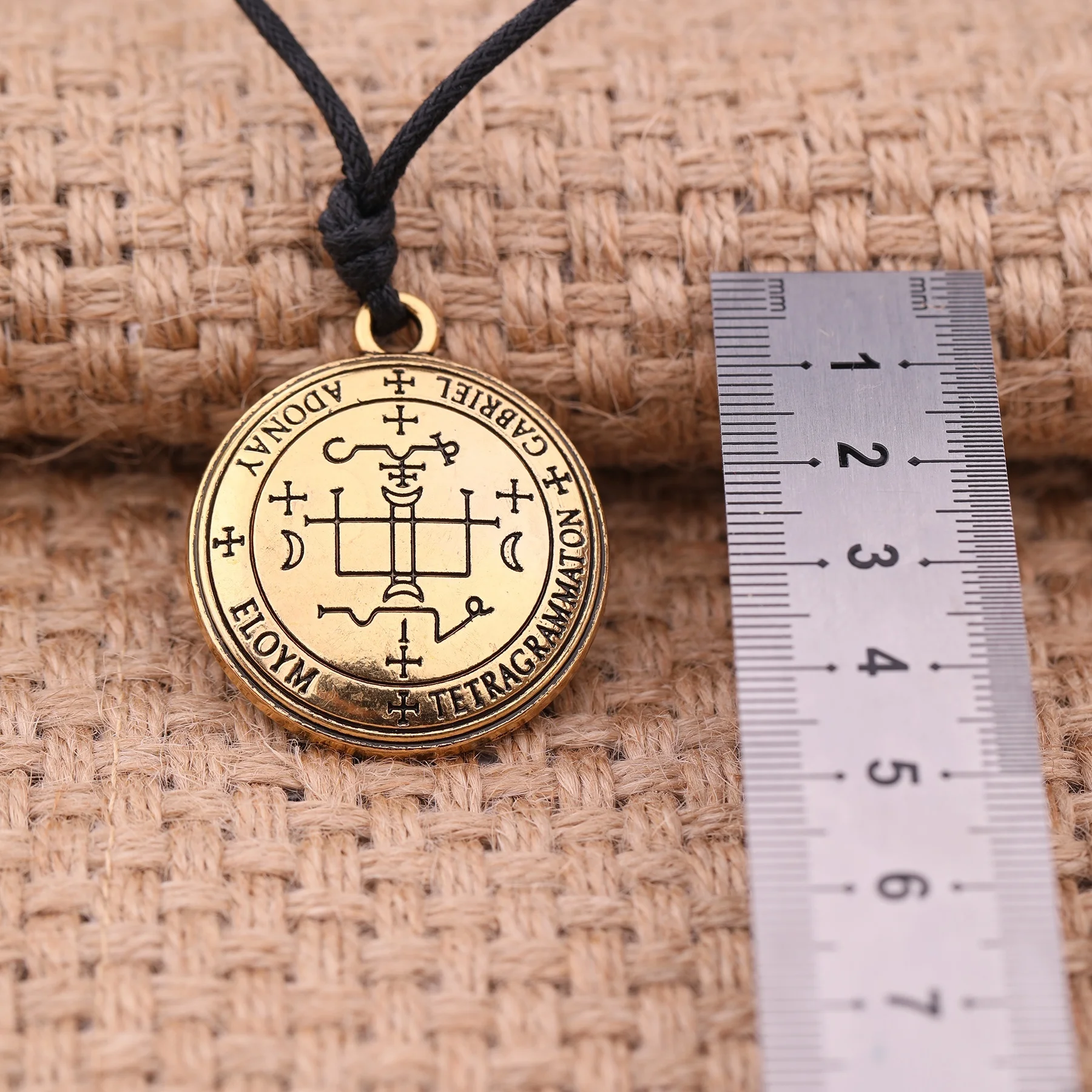 Винтажная ЭТНИЧЕСКАЯ подвеска в виде ангела от Archangel Gabriel Enochian талисман амулет