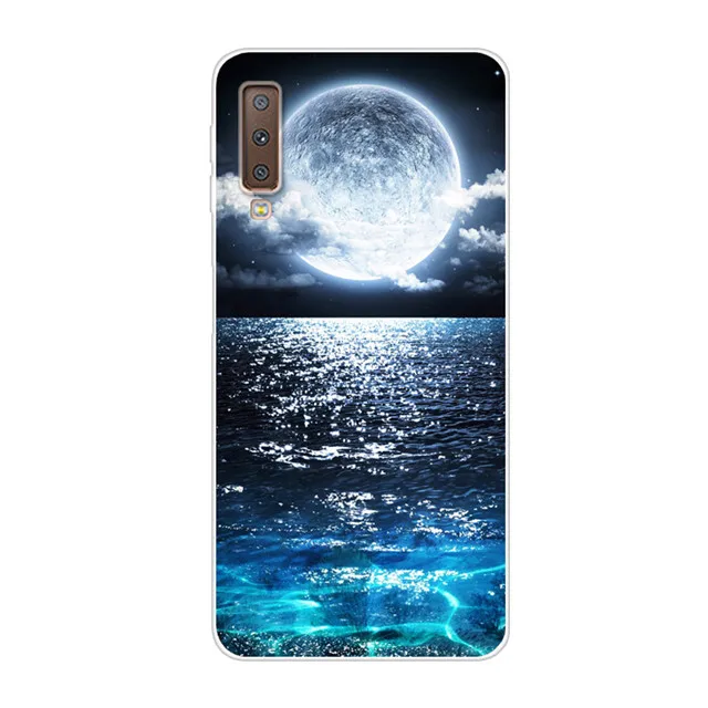 43 6,0 ''для samsung A7 чехол A750F Силиконовый ТПУ мягкий чехол для Para samsung Galaxy A7 чехол пейзаж Fundas A 7 7A Coque - Цвет: 43