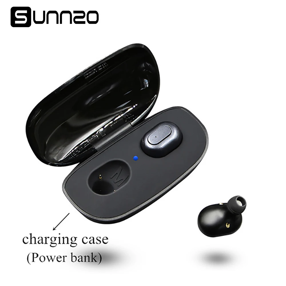 SUNNZO беспроводные TWS Bluetooth наушники гарнитура для Iphone 7 plus мини близнецы умная