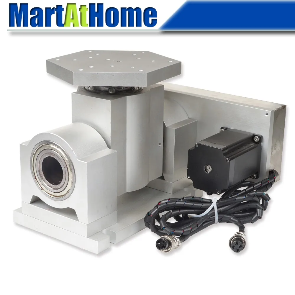 CNC роторная ось Indexer стол A B 4 я и 5 с 57 шаговым двигателем 2.2N.m для DIY машины # SM405|cnc