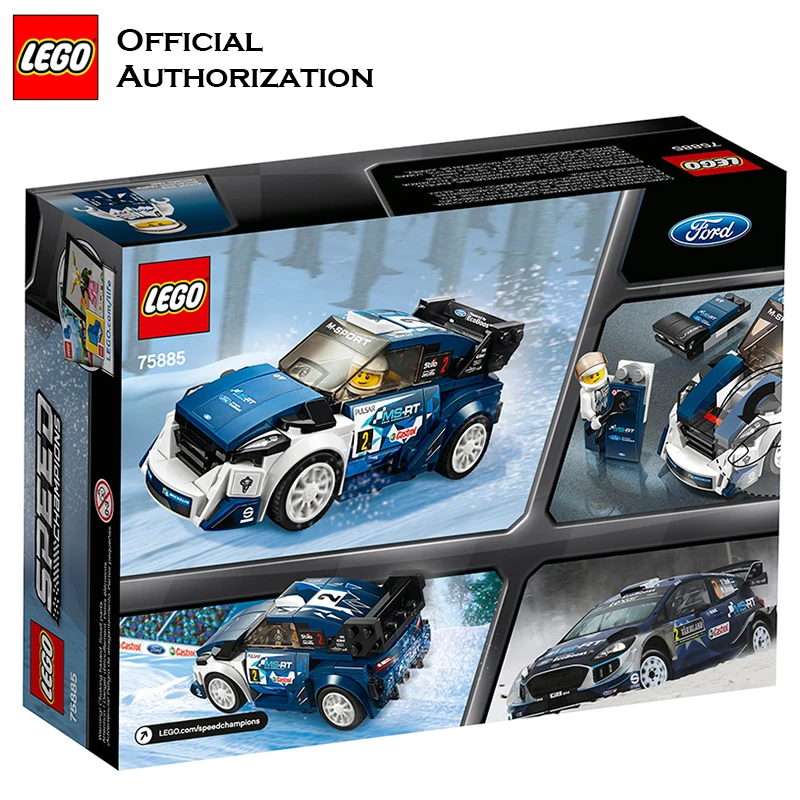 Оригинальные Конструкторы LEGO 180 шт. супер автомобили серии Ford Fiesta гоночный