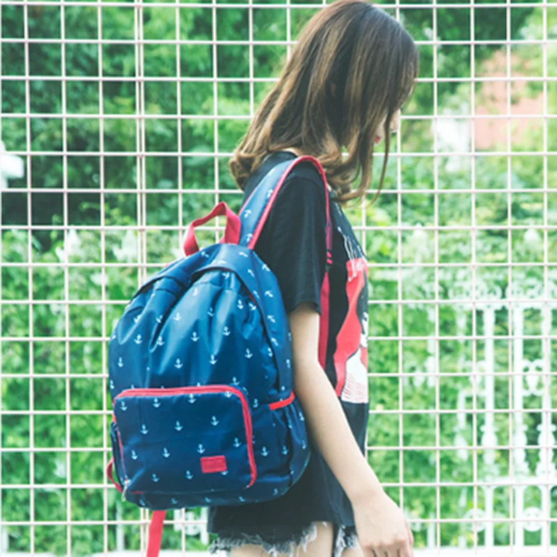 New sale Women Backpacks Nylon Waterproof School Bags Folding Travel Shoulder Bag For Teenager Girls High Quality Female bag | Багаж и