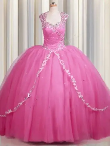 ANGELSBRIDEP бальное платье Vestido De Quinceanera 2021 блестящие бусины Тюль Длина до пола милое 16