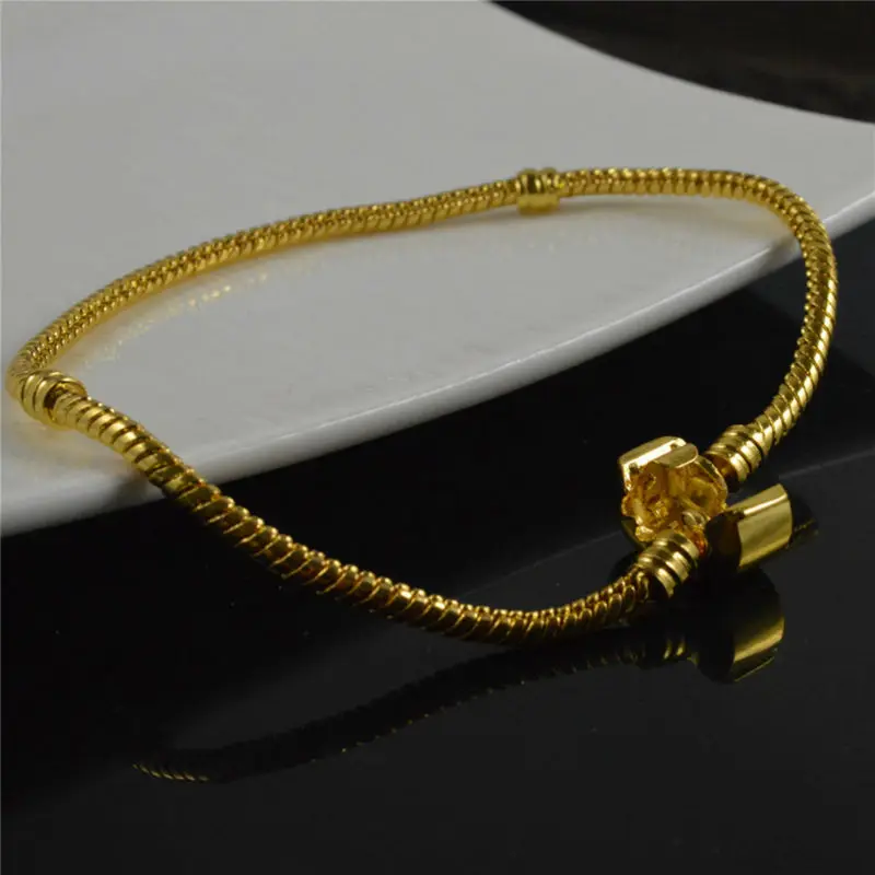 Бесплатная доставка 2 подарочные бусины модная цепочка под змеиную кожу 3 мм