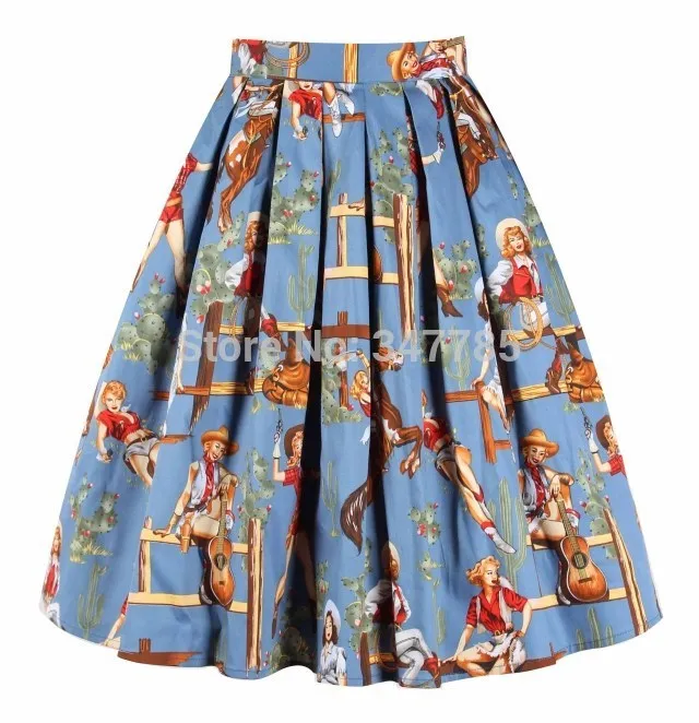 Юбка качели Женская плиссированная в стиле 50 х годов 40 цветов|faldas saia|skirt rockabillyskirt