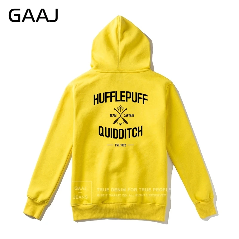 "Hufflepuff Quidditch Team" мужская толстовка с капюшоном для женщин и мужчин, Высококачественная верхняя одежда на молнии, куртка, новинка, повседневные пальто с принтом# Y3SCZ
