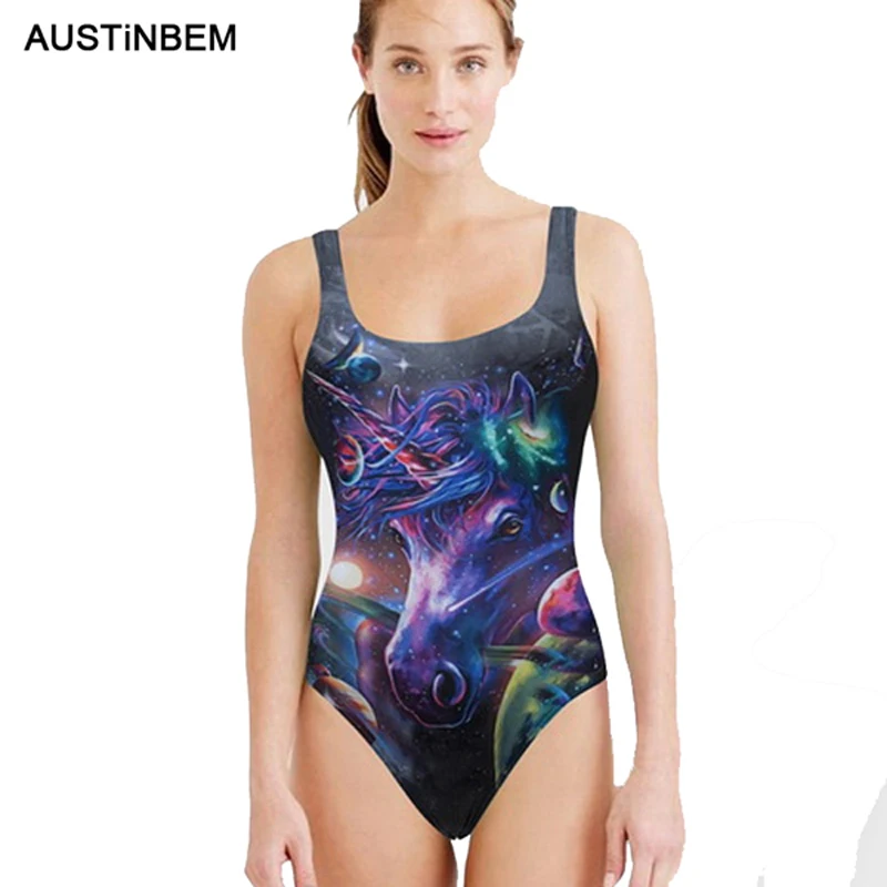 SD308 профессиональный купальник женский сплошной с принтом животных цельный