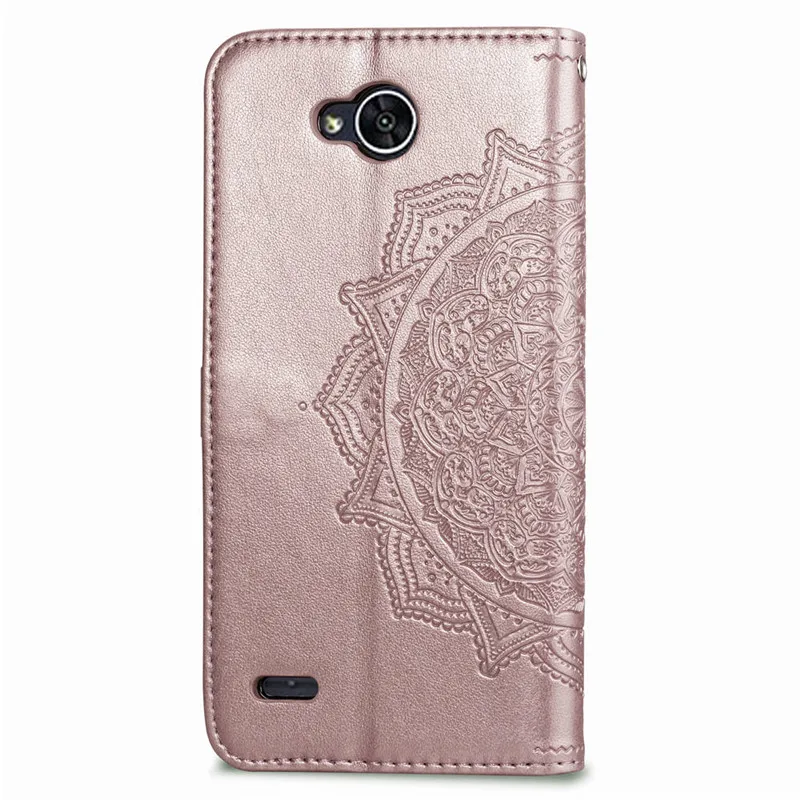 Для LG X Power 2 Чехол 5 дюймов Роскошный PU кожаный чехол бумажник с откидной крышкой
