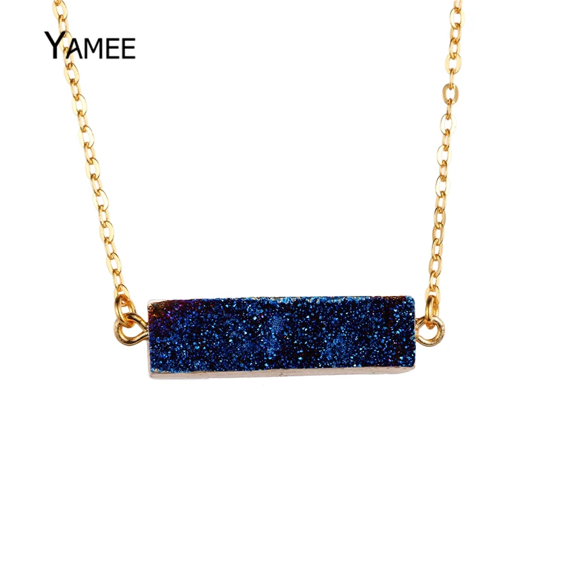 Уникальный Титан кристалл Druzy Агаты Натуральный камень 24 К золото Цвета