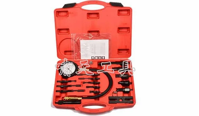 high quality TU-15B Diesel Engine Compression Tester Set for Cylinder Pressure Meter Truck NO.XT1028 wholesale | Инструменты