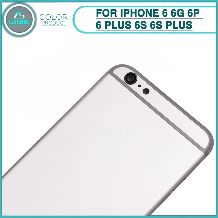 Задний корпус чехол для iPhone 6 S Plus задняя панель батареи + средняя Замена задней