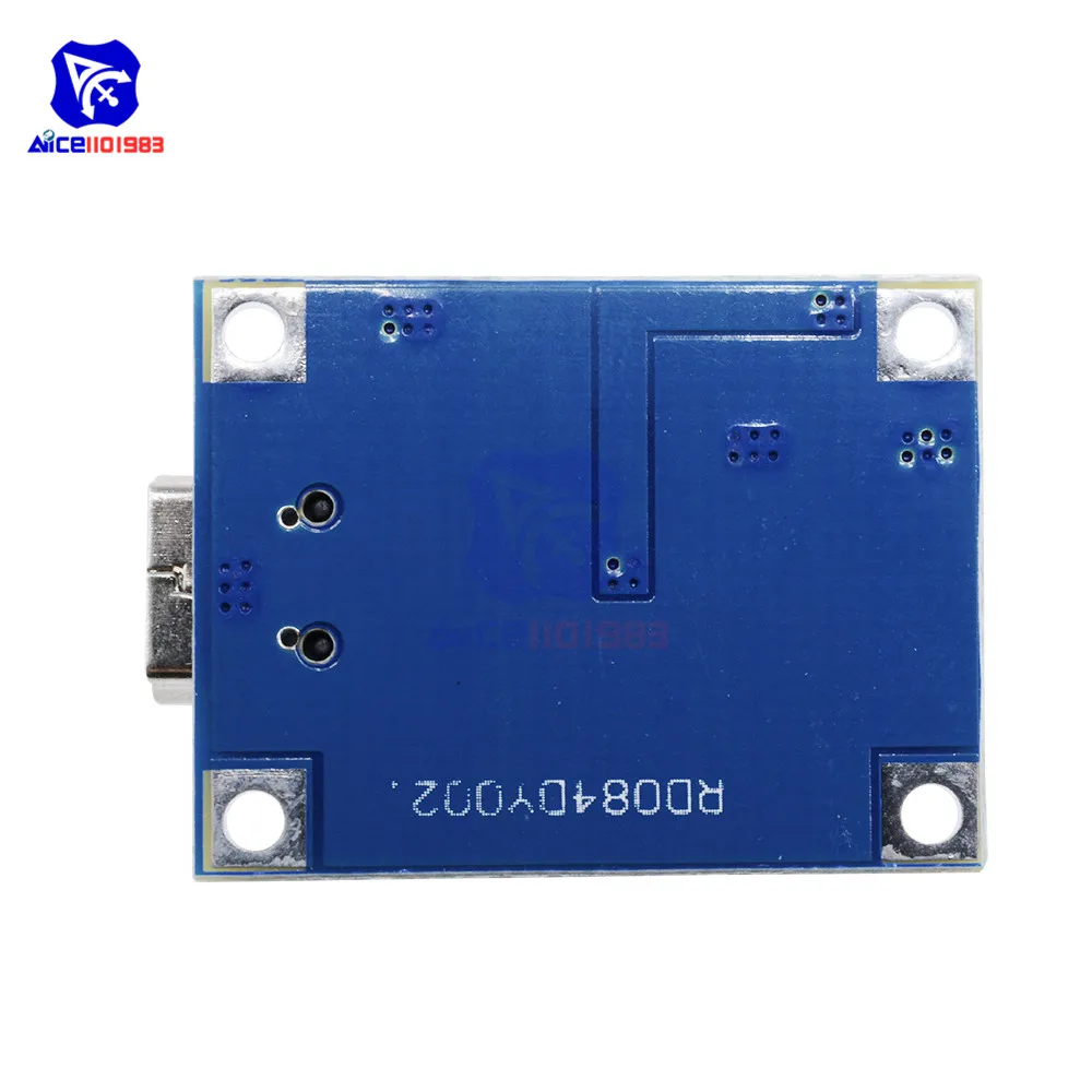 Diymore 5 шт./лот TC4056A плата зарядного устройства для аккумулятора Mini USB 5V 1A 18650