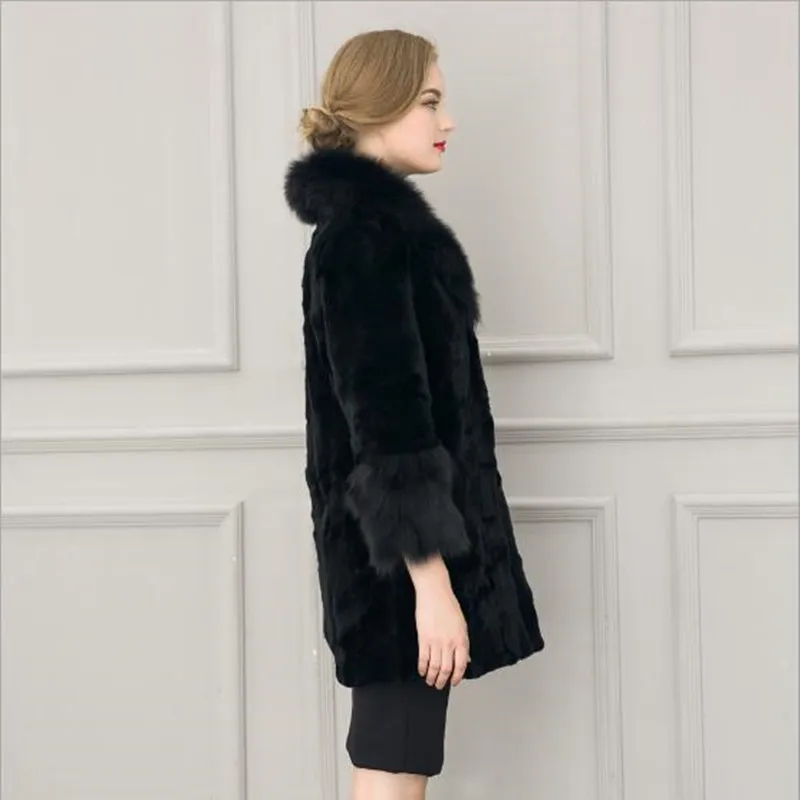 Furry Faux Fur Coats Women Soft Plush Winter 2019 Overcoat Thicken Jackets Luxury Parka Long Medium Length Outerwear N137 |
