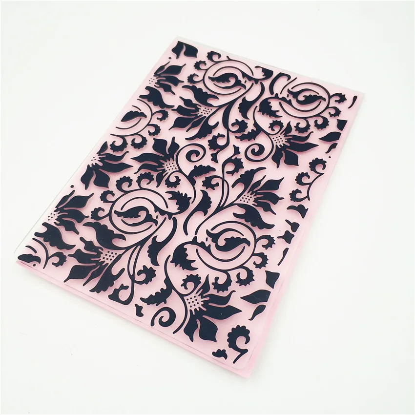 HOT plastic Flower vine template craft card making paper album wedding decoration clip art relief Embossing folders | Дом и сад