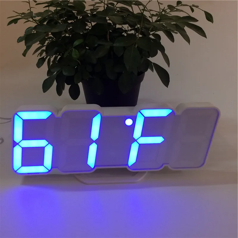 New arrive sound control alarm clocks 7/115 colors LED display temperature calendar digital colorful clock xyzTime-9001-Clock | Дом и сад