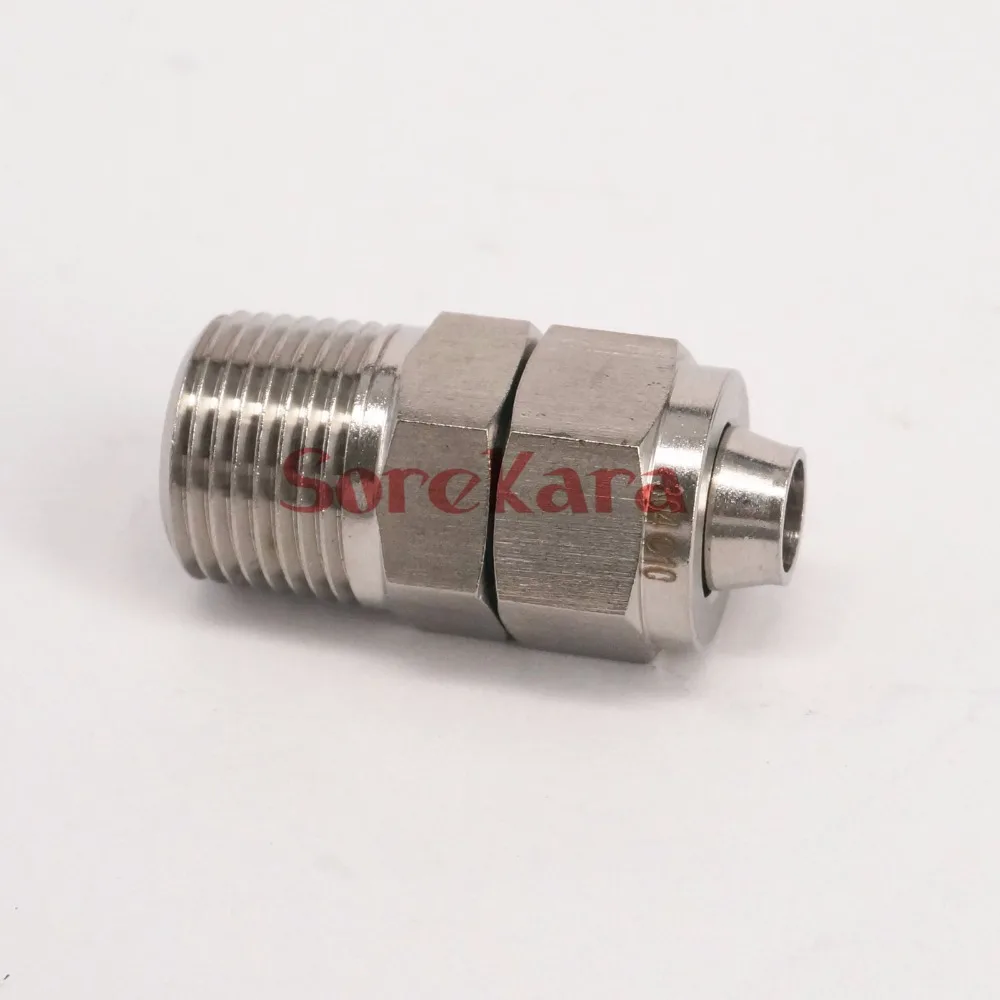 Qiuck Fit Hose O.DxI.D 10x8mm-1/8&quot BSP Male 304 Stainless Steel Hex Quick Joint Fitting Connector | Обустройство дома
