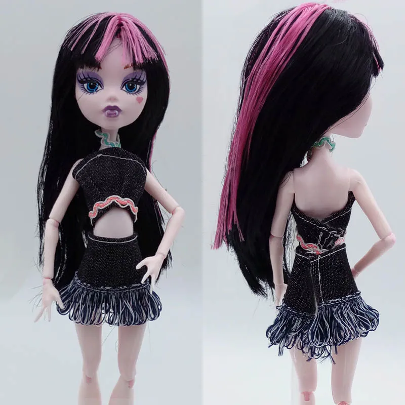 7 шт./лот, модная одежда для куклы Monster High, платья для вечеринок, Vestidos, Повседневная Одежда для куклы детские игрушки Monster High