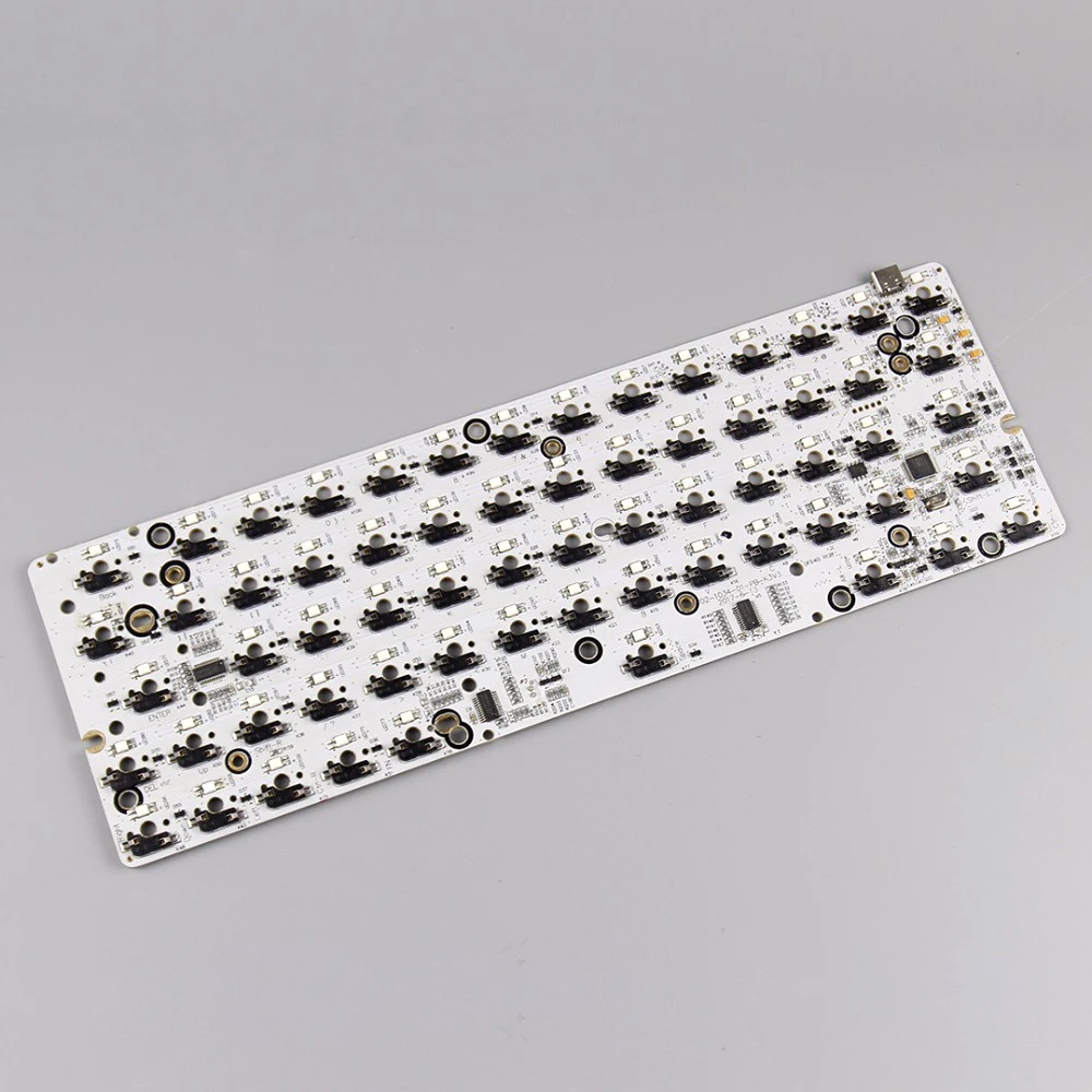 GK64 RGB Горячая замена PCB type-C Интерфейс для Diy механическая клавиатура