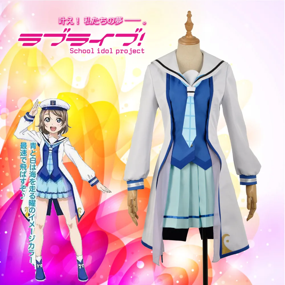 Обувь в стиле аниме Живая любовь! Sunshine! Aqours Watanabe You все члены OP2 платье для