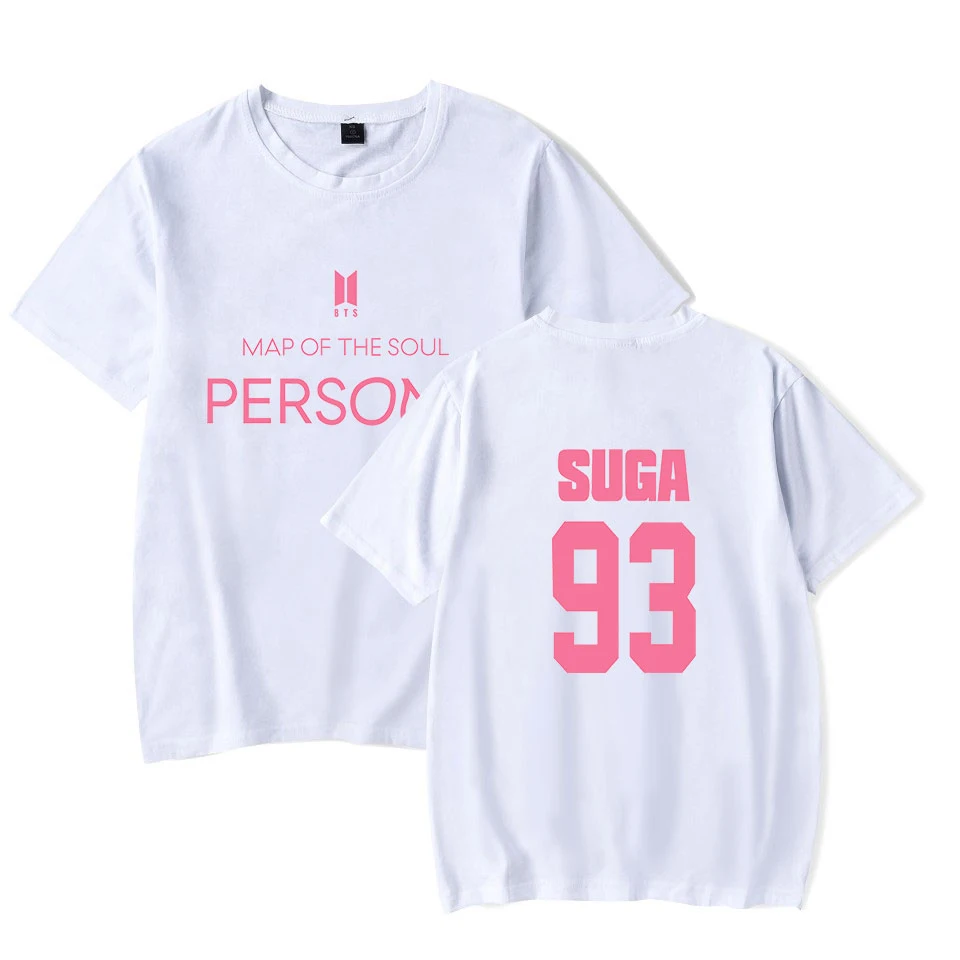 93 SUGA карта Soul Persona Up To Date Женская Футболка Kpop BangTanBoys вееры для девушек 2019 Летняя