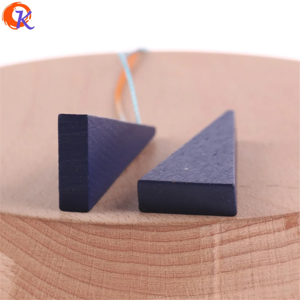 Cordial Design 200Pcs 15*39MM Jewelry Accessories/Wood Beads/Environmental Paint/Triangle Shape/DIY/Hand Made/Earring Findings | Украшения