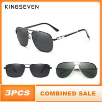 3pcs kingseven brand design sunglasses men polarized lens 100 uv protection combined sale