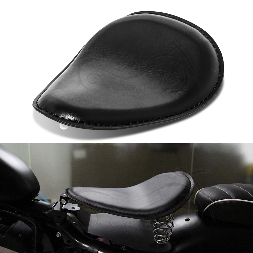 Мотоцикл соло сиденье водителя черный для Harley Sportster XL 883 1200 72 48 Chopper поплавок на заказ