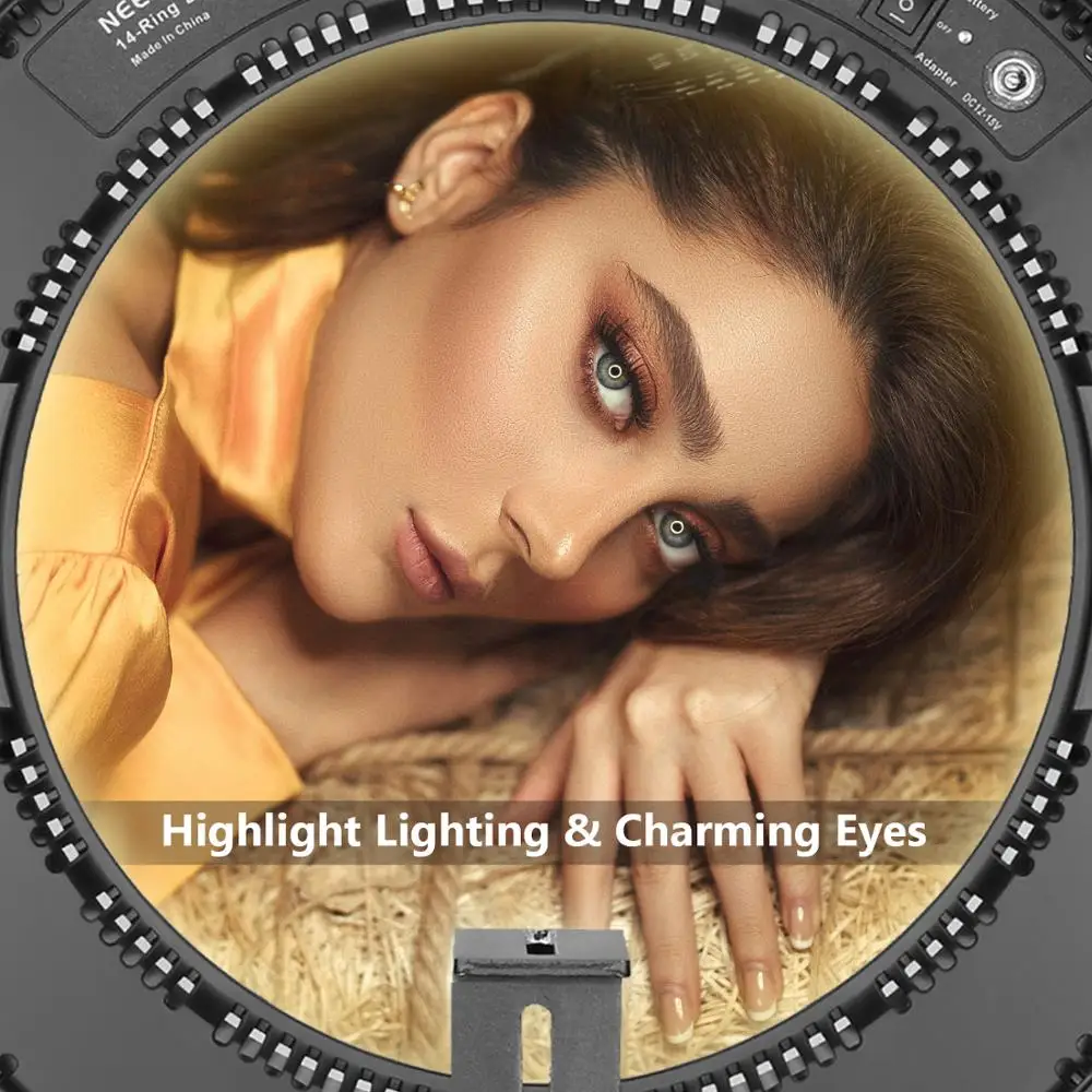 Neewer 14 дюймовый Dimmable bi цвет SMD СВЕТОДИОДНЫЙ кольцевой светильник ing комплект для