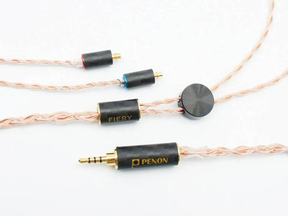 Penon огненный флагманский MMCX/2Pin 0,78 мм одиночный Кристальный медный HiFi аудиофильский IEMs кабель