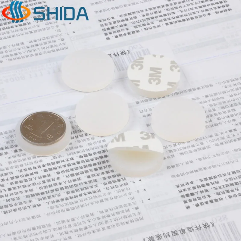 50pcs 30*5mm Self Adhesive White Anti Slip Bumpers Pads Flat Silicone Rubber Feet Furniture Sticky Shock Absorber | Обустройство дома