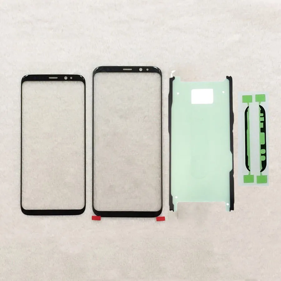 10 шт./лот для Samsung Galaxy S8 G950 G955 S9 G960 G965 Plus переднее стекло сенсорный экран крышка