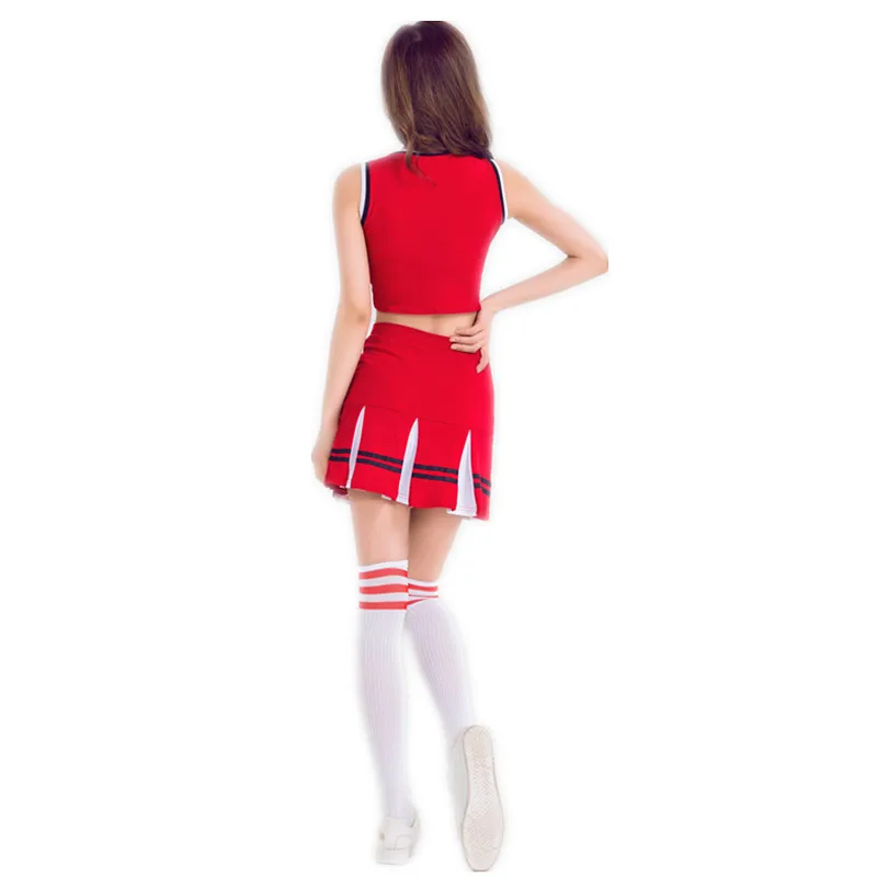 Женский костюм черлидера школьная форма для косплея на Хэллоуин школьниц