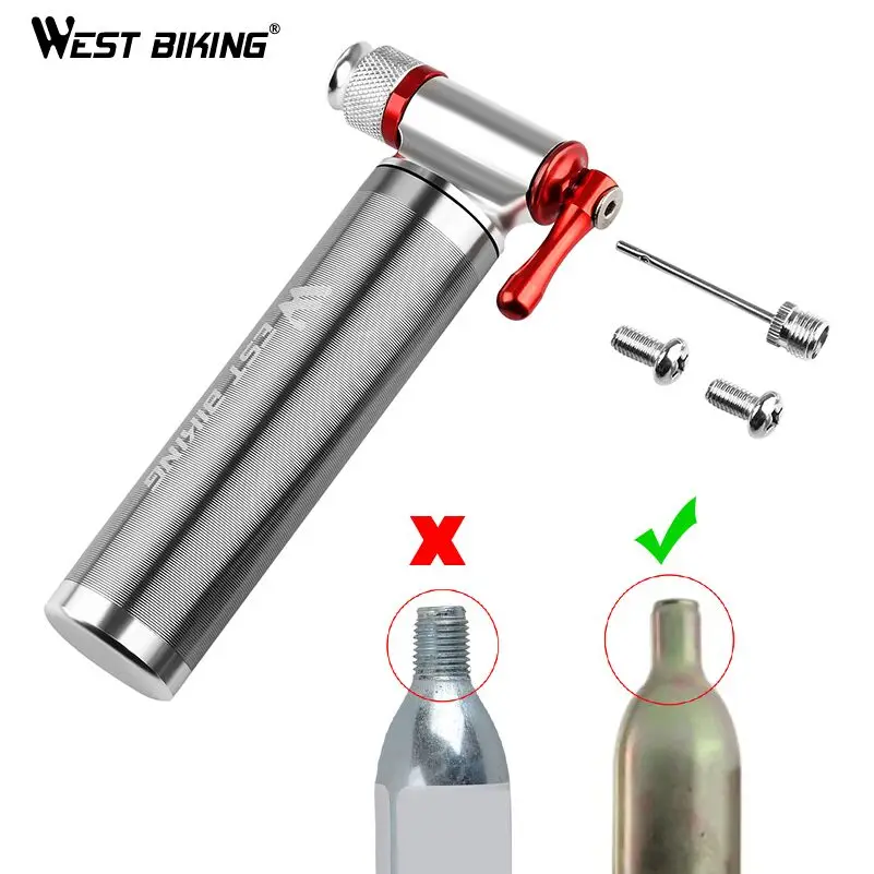 WEST BIKING велосипедный мини-насос СО2 надувной изолированный рукав воздушный велосипедный MTB велосипедный насос шариковый насос велосипедные аксессуары