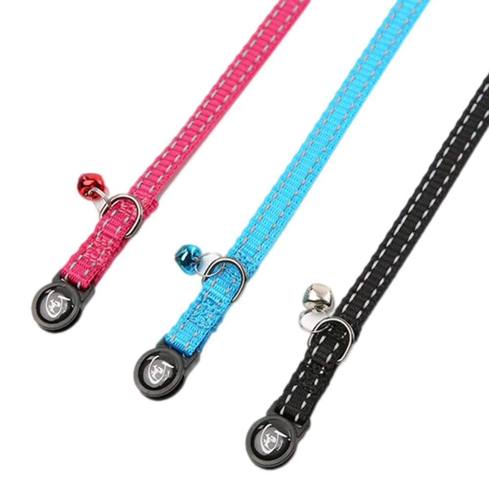 30 см нейлоновые Собачьи Ошейники со светоотражающими собака Кот ошейники для