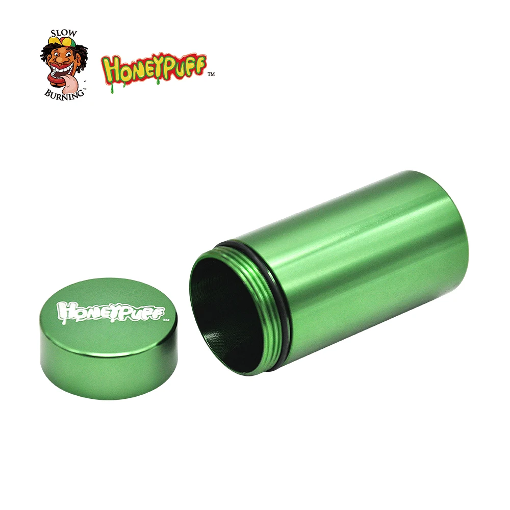 HONEYPUFF коробка для таблеток Водонепроницаемая Резиновая герметичная серебристая алюминиевая жестяная коробка для лекарств чехол для бутылки контейнер для хранения бутылок