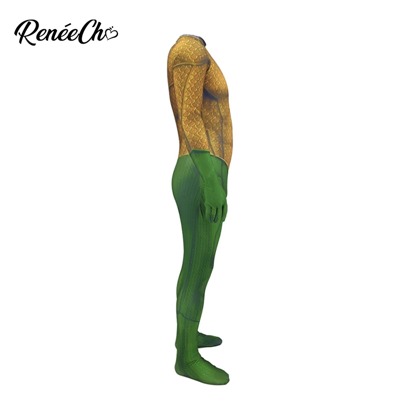Men Aquaman Costume Kids Boys Arthur Curry Orin Cosplay cosplay Super Jumpsuit Halloween For Adult | Тематическая одежда и