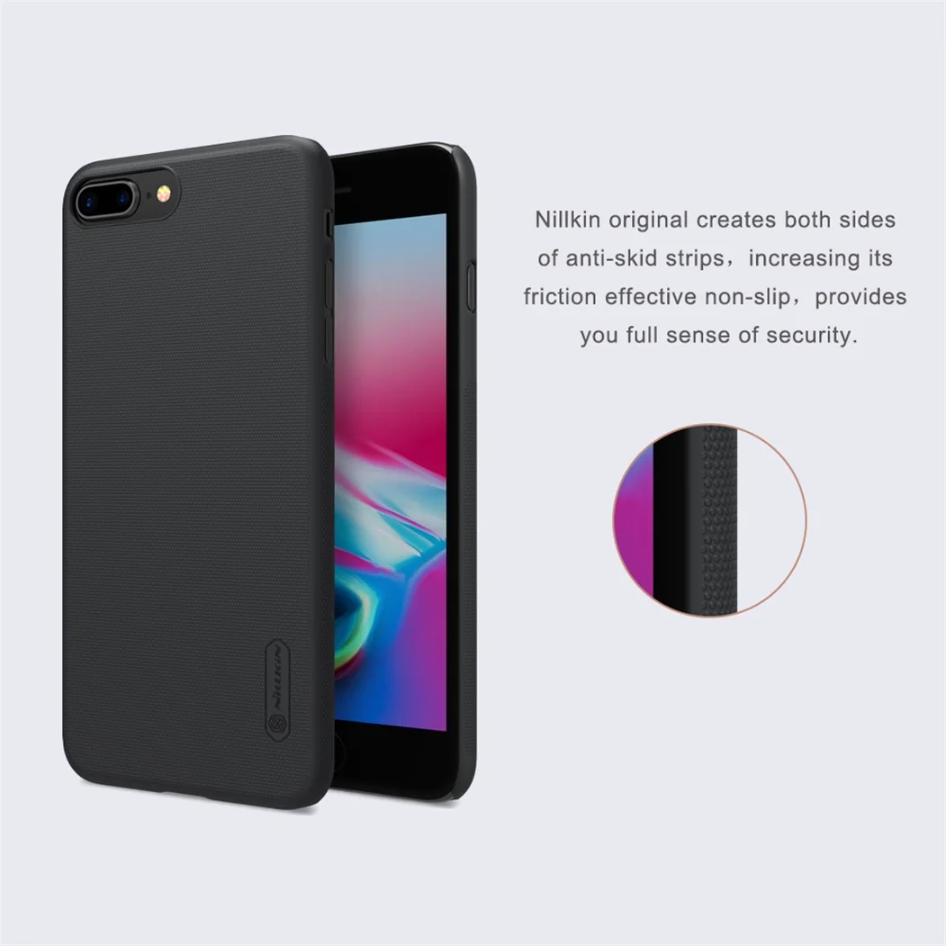 Для iphone 8 8+ Plus, чехол Nillkin, чехол для телефона, Супер Матовый щит, Жесткий ПК, матовая задняя крышка, защитный чехол для iphone 8 Plus