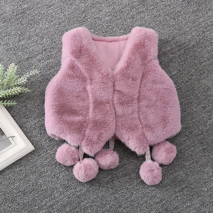 Жилет с капюшоном для девочек Осень зима 2017 верхняя одежда маленьких детей