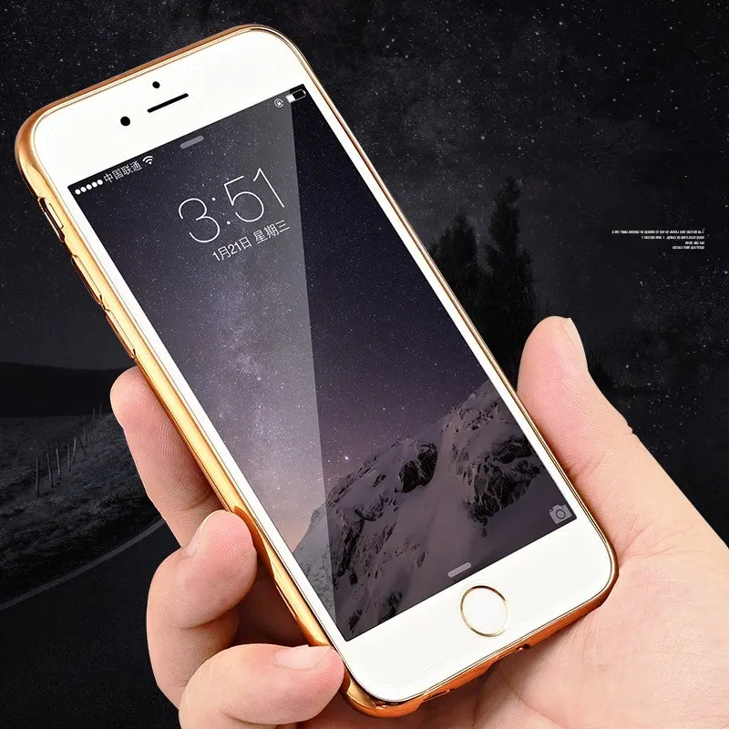 Luxury Soft Silicon Gold Plating case for iPhone X XS MAX XR 7 8 Plus 6 6S plus 5 5s Case Protective back cover |