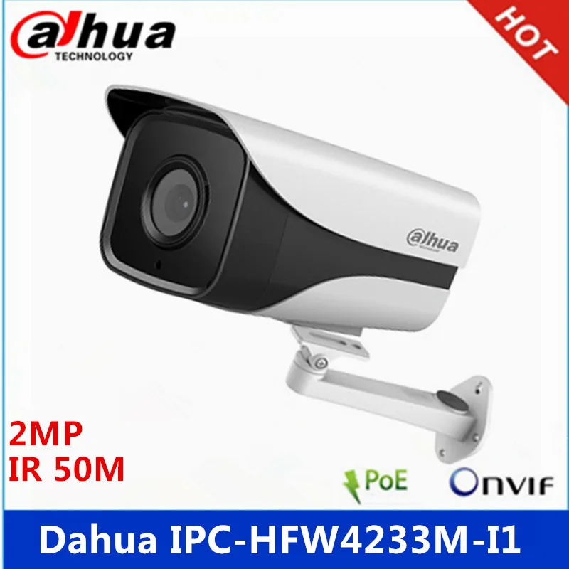 Dahua 2MP Starlight камера IPC HFW4233M I1 IP67 Встроенный 1 Led IR50M пистолет с кронштейном DH I1|network ip