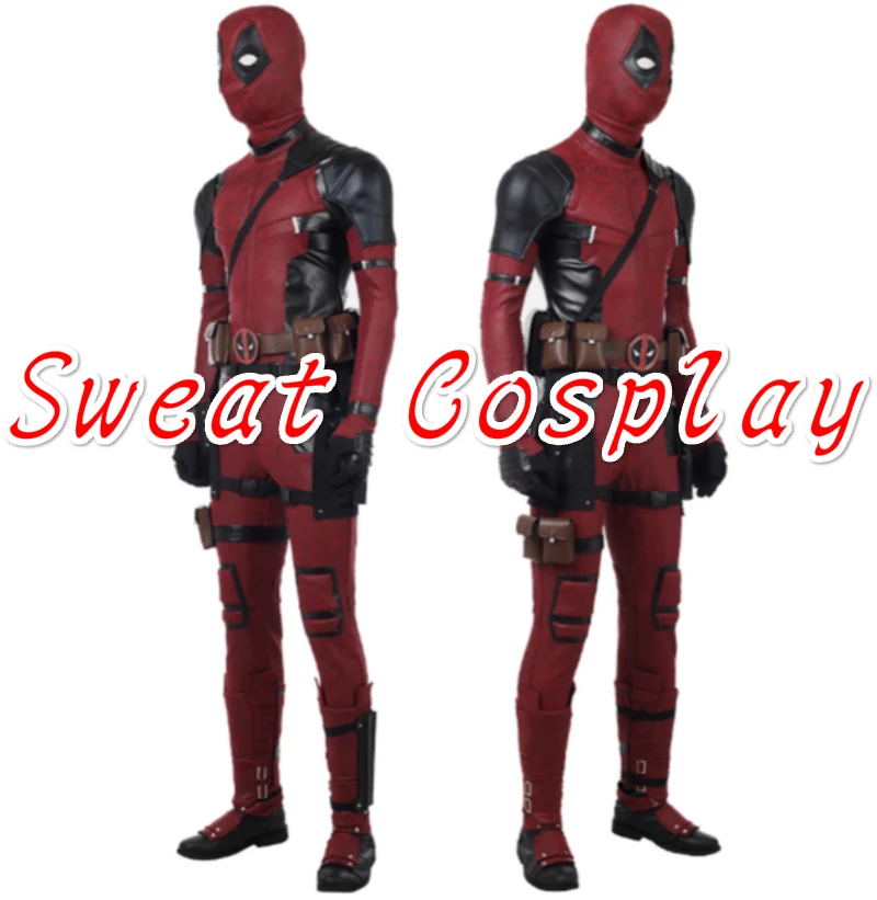 Высокое качество Фильм Дэдпул Косплей Костюм Дэдпул 2 костюм Взрослый Хэллоуин костюм супергероя Дэдпул Уэйд костюм