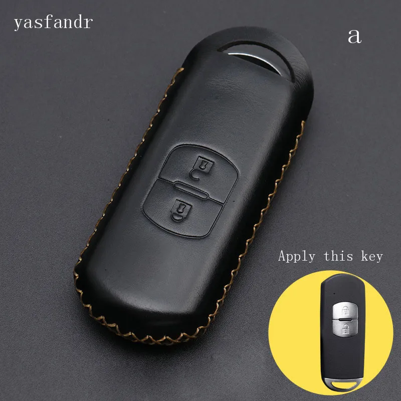 ysb135a3 2 кнопки r ключ крышка чехол Сумки Кошельки брелок для ключей араба Аксесуар для Mazda 2/3/5/6 CX-3 CX-4 CX-5 CX-7 CX-9 Atenza Axela MX5 - Название цвета: ysb135a3