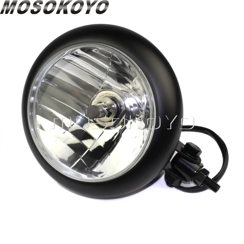 

Подвесной светильник для мотоцикла H4 12 В 60/55 Вт, светильник дальнего ближнего света для Harley Cafe Racer Chopper Scrambler Cruiser